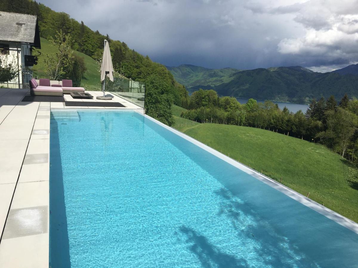 Attersee Luxury Design Villa With Dream Views, Large Pool And Sauna Нусдорф ам Атерзее Екстериор снимка
