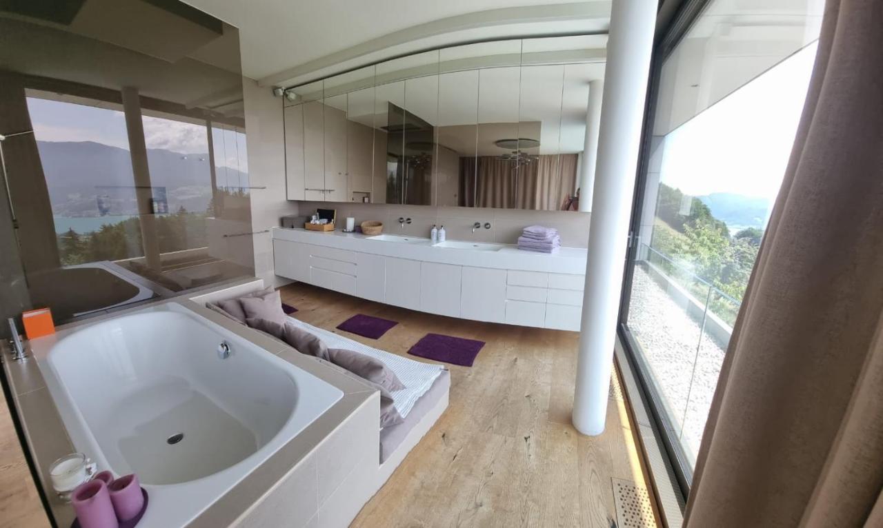 Attersee Luxury Design Villa With Dream Views, Large Pool And Sauna Нусдорф ам Атерзее Екстериор снимка