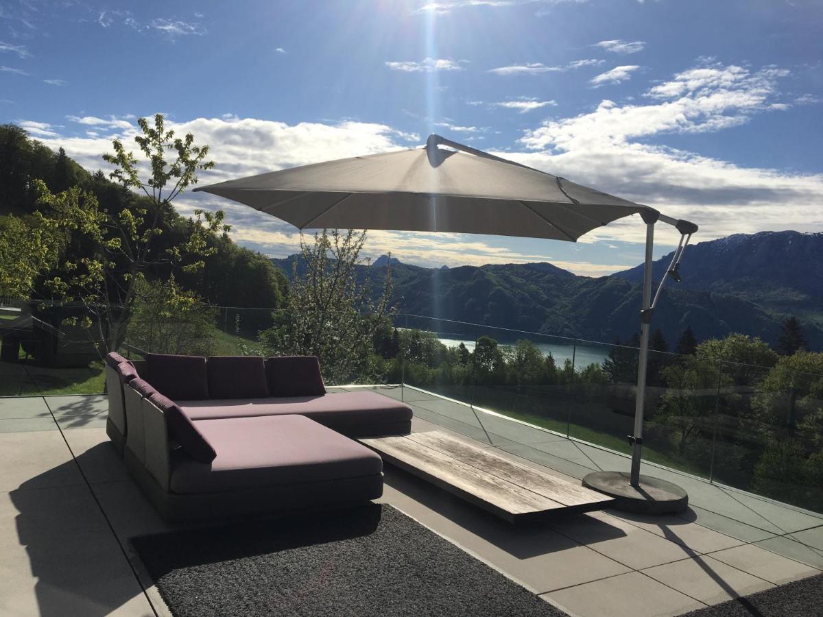 Attersee Luxury Design Villa With Dream Views, Large Pool And Sauna Нусдорф ам Атерзее Екстериор снимка