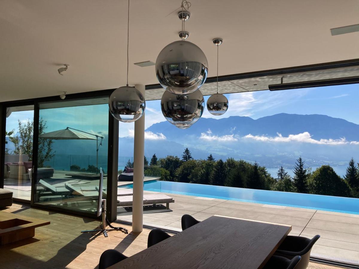 Attersee Luxury Design Villa With Dream Views, Large Pool And Sauna Нусдорф ам Атерзее Екстериор снимка